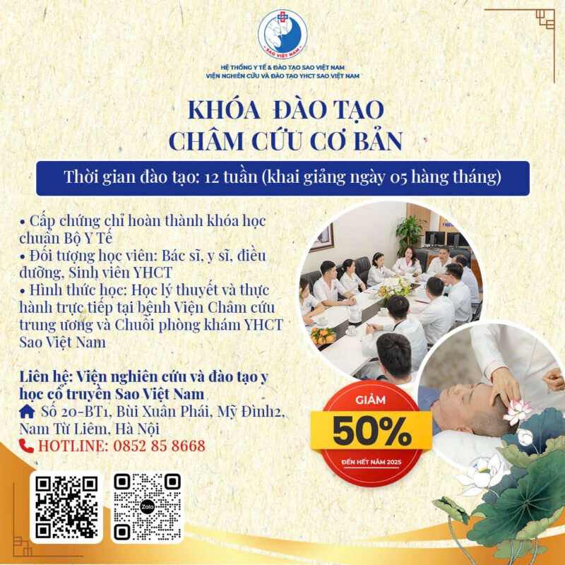 TUYỂN SINH KHÓA HỌC CHÂM CỨU CƠ BẢN 2025